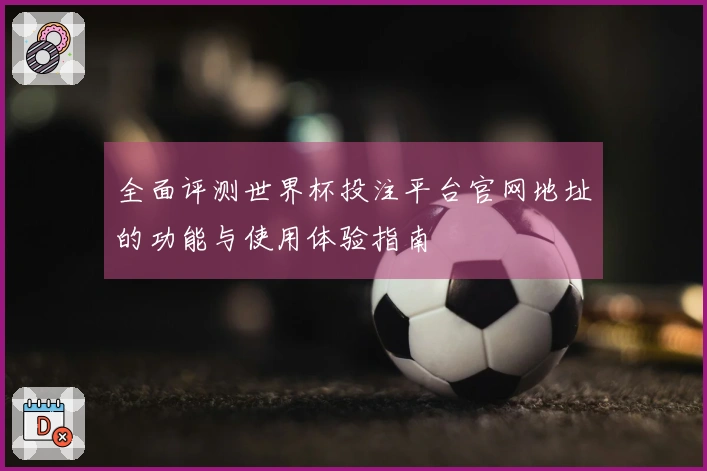 全面评测世界杯投注平台官网地址的功能与使用体验指南
